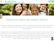 Tablet Screenshot of freeholdnjdentist.com